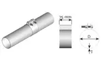 ButtFit Flat Clamp, Ø=88.9 / L=75 mm, ALU