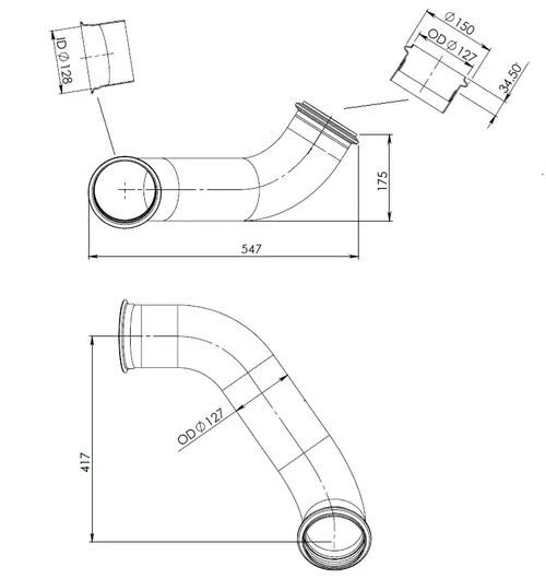 Pipe for DAF