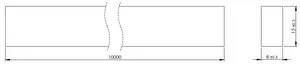 Wire Mesh Ribbon, 15x8MM, L=10000MM
