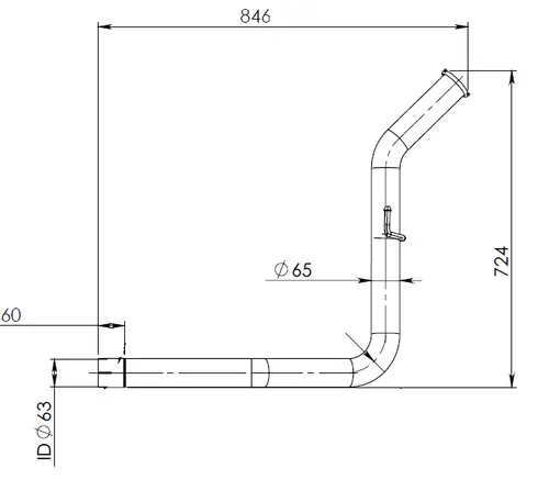 Pipe for Iveco