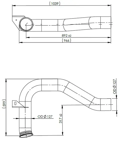 Exhaust Pipe for DAF