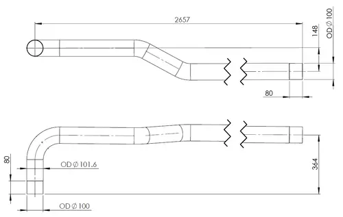 Pipe for MAN
