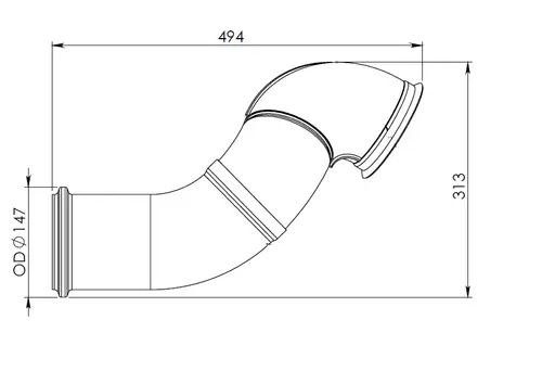 Pipe for Volvo