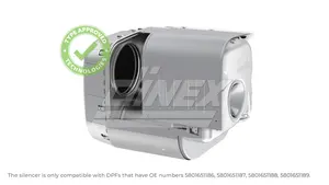 Silencer housing for Iveco (without DPF) (Trakker/Stralis)
