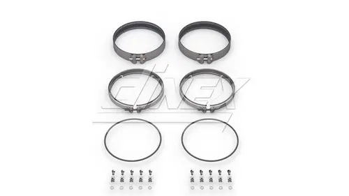Exhaust Clamp & Gasket Kit, 10.5" for Detroit Diesel