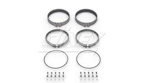 Exhaust Clamp & Gasket Kit, 10.5" for Detroit Diesel