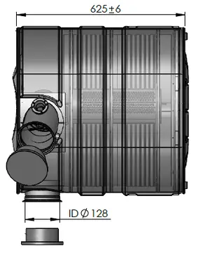 Silencer w. SCR for Renault