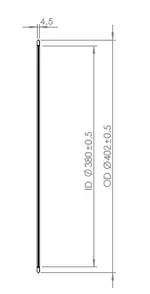 Gasket, OD=402 / ID=380