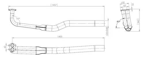 Pipe for Mercedes