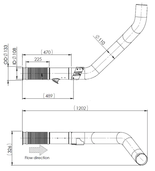 Pipe for Iveco