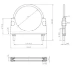U-Bolt Clamp, Ø=114.3 / L=155, M8, INOX