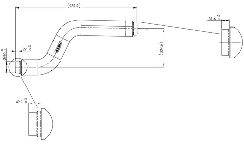 Pipe for Mercedes