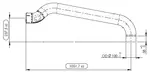 Exhaust pipe for MAN