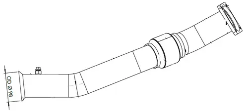 Exhaust Pipe for Iveco, E-line