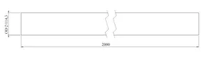 Exhaust Pipe, OD=114.3 / L=2000, SPD