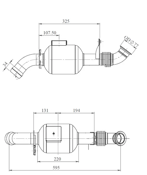Silencer for Volkswagen