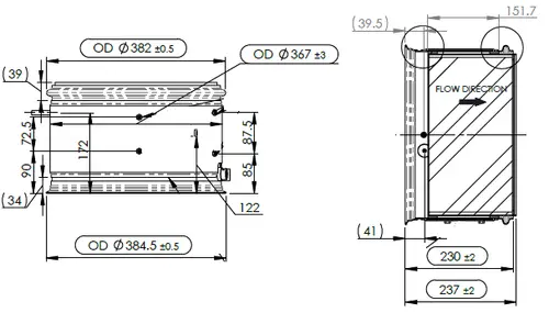 DPF for Cummins - Smart Range (Clamps/Gaskets included)