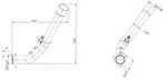 Exhaust Pipe w. Popnuts for Temp. Sensor for MAN