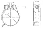 HoseFit Clamp, Ø=50-55 / L=20 mm, INOX