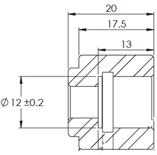 Universal Fitting, M14X1,5 / Ø7,4