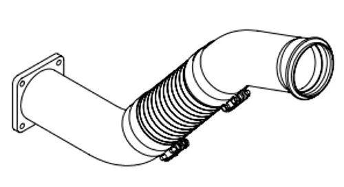 Pipe for DAF, E-line
