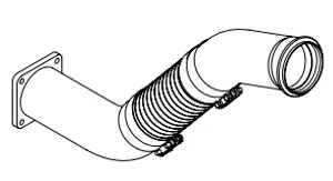 Pipe for DAF, E-line
