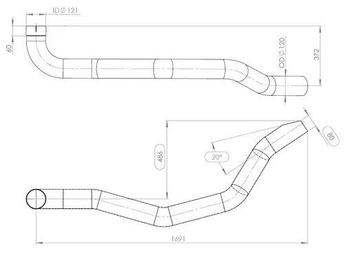 Pipe for MAN