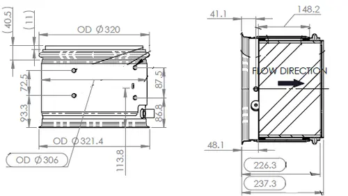 DPF for Cummins/Paccar - SmartRange (Clamps/Gaskets included)