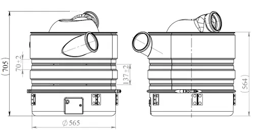 Silencer W. SCR for Scania