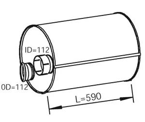 Silencer for MAN