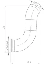 Pipe for DAF, E-line