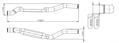 Water Coolant Pipe for MAN