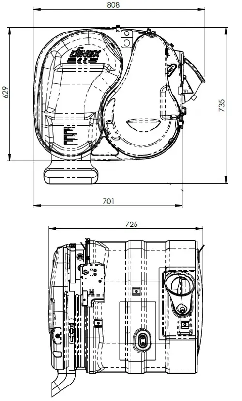 Euro VI Silencer without DPF for Volvo/Renault (FH/FM/FMX, K/C/T Series)