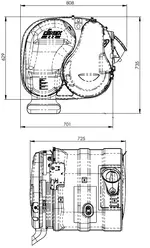 Euro VI Silencer without DPF for Volvo/Renault (FH/FM/FMX, K/C/T Series)