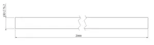 Exhaust Pipe, OD=76.2 / L=2000, SPD