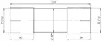 Pipe Connector, ID=81 / L=270, ALU