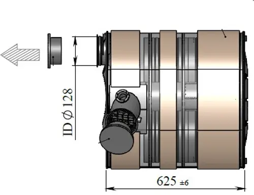 Silencer w. SCR for Renault, E-Line