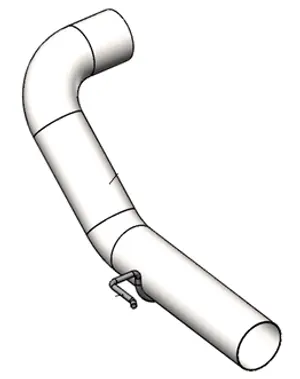 3575967C1 Exhaust Elbow w/Hanger