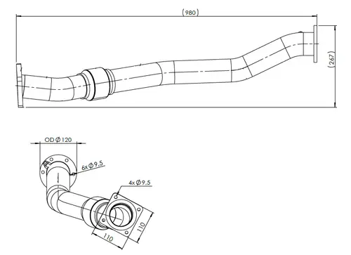 Pipe for Iveco