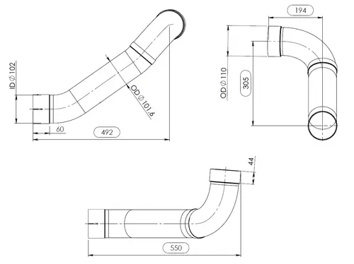 Pipe for MAN