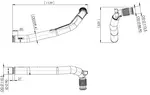 Insulated Exhuast Pipe w. Bellow for DAF