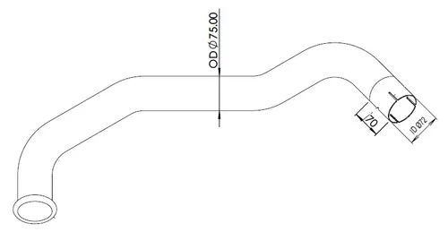 Pipe for Mercedes