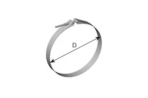 BODY STRAP Ø265 STAINLESS STEEL