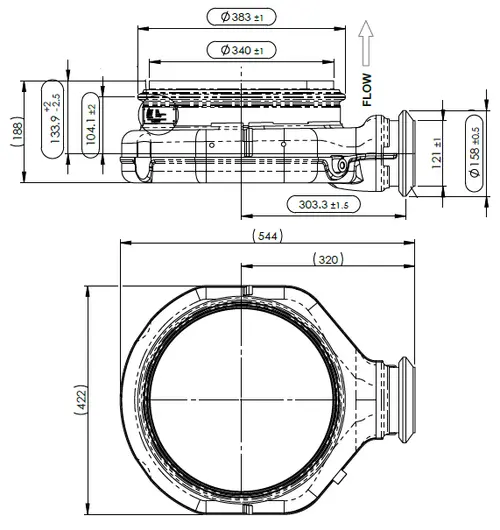DOC 'Pancake' Inlet for Cummins