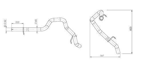 Pipe for Iveco