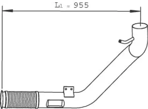 Pipe for Iveco