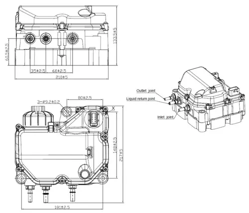 AdBlue® Doser for Cummins/John Deere, Non Air-Assisted