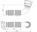 Exhaust Pipe w. Bellow for Iveco