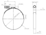 CT Band Clamp for MAN, Ø=83-105 / L=15.8 mm, INOX