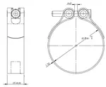 TightFit Clamp, Ø=81-84 mm, ALU